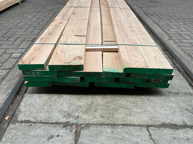 Europees eiken voorgeschaafd op 45 mm ca. 0,5 m³ - afbeelding 4 van  5