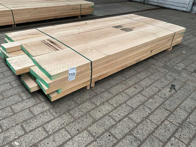 Europees eiken voorgeschaafd op 45 mm ca. 0,5 m³ - afbeelding 1 van  5