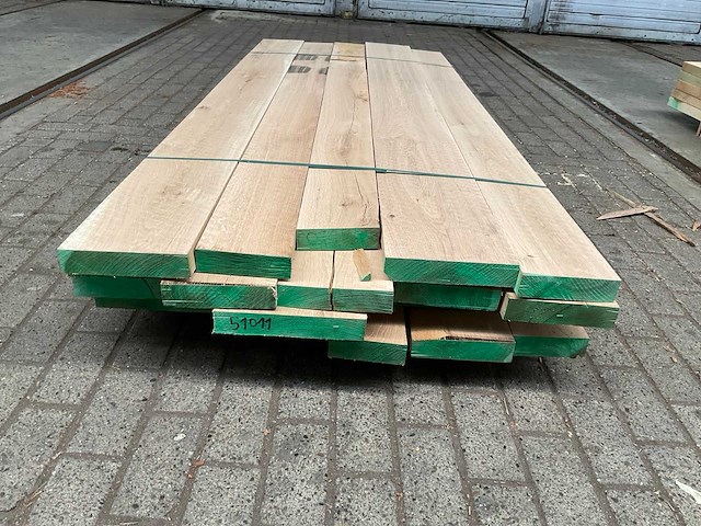 Europees eiken voorgeschaafd op 45 mm ca. 0,5 m³ - afbeelding 2 van  5