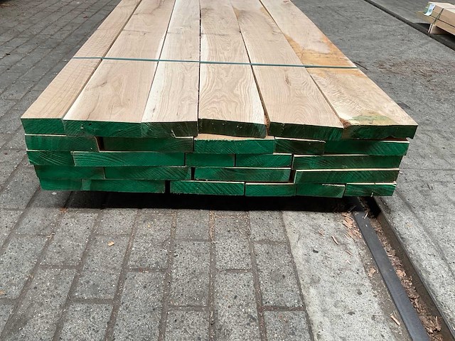 Europees eiken voorgeschaafd op 45 mm ca. 0,65 m³ - afbeelding 3 van  5