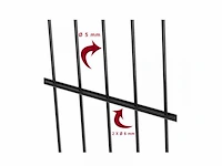 Europees fabrikaat 2d 6/5/6mm dubbelstaafmat partij omheining met palen en bevestigingen - afbeelding 7 van  11