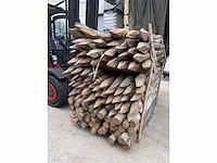 Europees fabrikaat 8-10cm partij hardhouten palen - afbeelding 3 van  4
