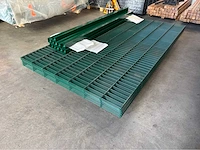 Europees fabrikaat dubbelstaafmat 6/5/6mm lot panelen met palen en bevestigingen - afbeelding 4 van  11