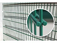 Europees fabrikaat dubbelstaafmat 6/5/6mm lot panelen met palen en bevestigingen - afbeelding 7 van  11