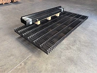 Europees fabrikaat dubbelstaafmat 6/5/6mm lot panelen met palen en bevestigingen - afbeelding 2 van  11