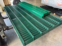 Europees fabrikaat dubbelstaafmat 6/5/6mm lot panelen met palen en bevestigingen - afbeelding 4 van  11