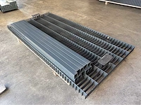 Europees fabrikaat dubbelstaafmat 6/5/6mm lot panelen met palen en bevestigingen - afbeelding 6 van  11