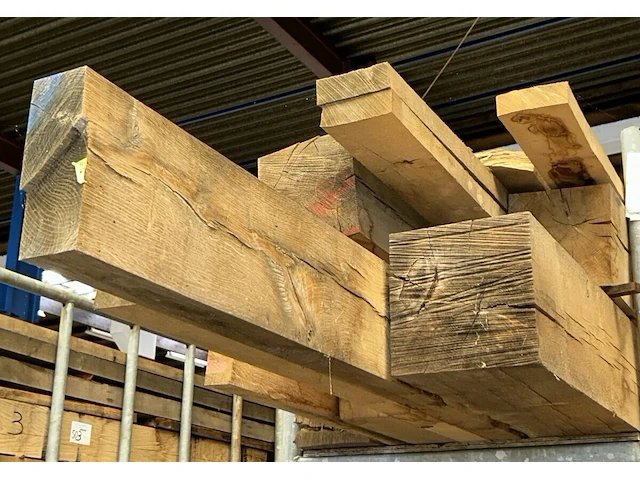 Europese eiken balken 1,224 m³ - afbeelding 4 van  5