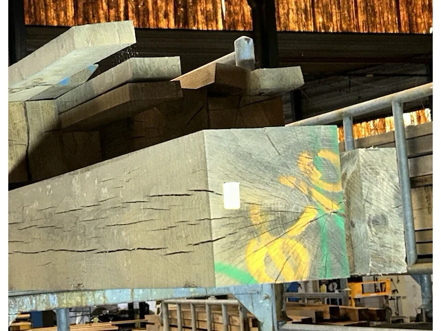 Europese eiken balken 1,224 m³ - afbeelding 5 van  5