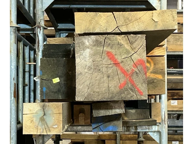 Europese eiken balken 1,341 m³ - afbeelding 3 van  8