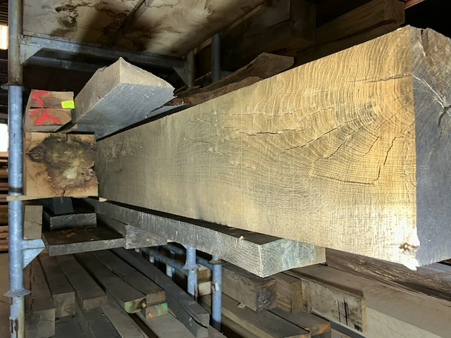 Europese eiken balken 1,341 m³ - afbeelding 7 van  8