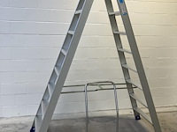 Eurostairs stxd-9 dubbel oploopbare trap – 2×9 treden – nieuw