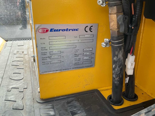 Eurotrac t13cf 850 t kniklader - afbeelding 12 van  20