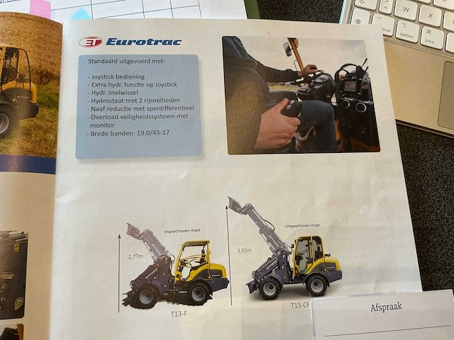 Eurotrac t13cf 850 t kniklader - afbeelding 14 van  20