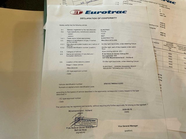 Eurotrac t13cf 850 t kniklader - afbeelding 16 van  20
