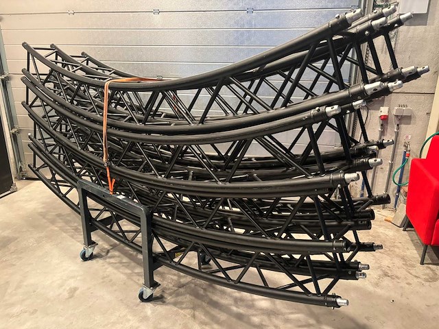 Eurotruss cirkel zwart 8m - afbeelding 1 van  1