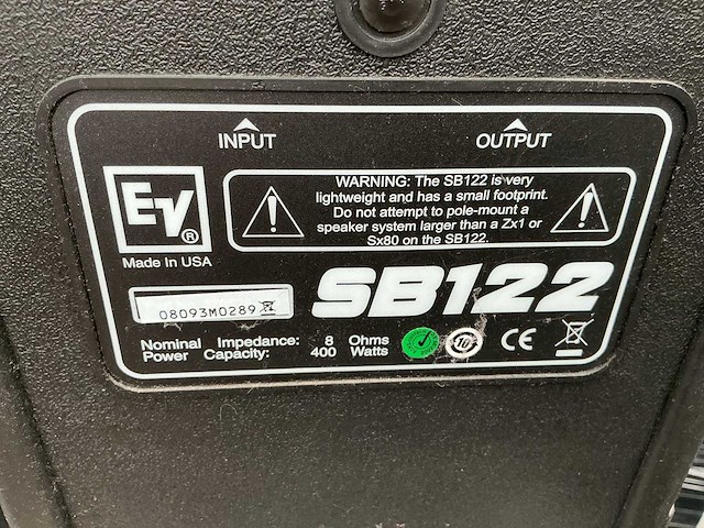 Ev sb speaker 400 watt (2x) - afbeelding 3 van  4