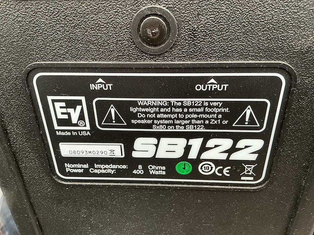 Ev sb speaker 400 watt (2x) - afbeelding 4 van  4