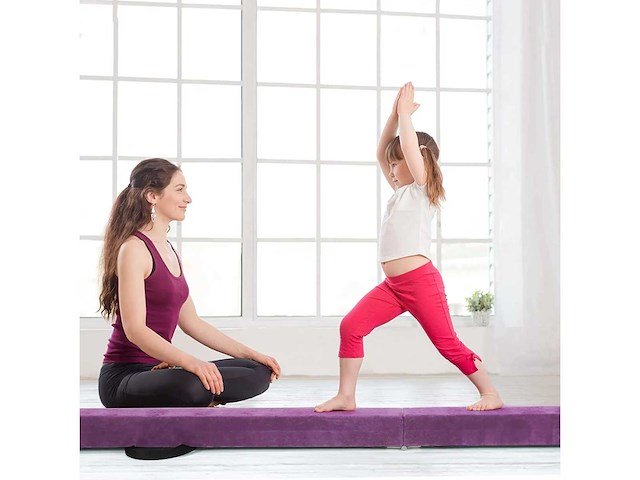 Evenwichtsbalk 210 cm, opvouwbare gymnastiekbalk, evenwichtsbalk die tot 70 kg kan dragen - afbeelding 2 van  7