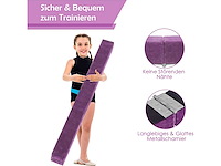 Evenwichtsbalk 210 cm, opvouwbare gymnastiekbalk, evenwichtsbalk die tot 70 kg kan dragen - afbeelding 4 van  7