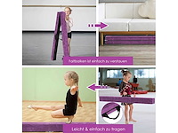 Evenwichtsbalk 210 cm, opvouwbare gymnastiekbalk, evenwichtsbalk die tot 70 kg kan dragen - afbeelding 6 van  7
