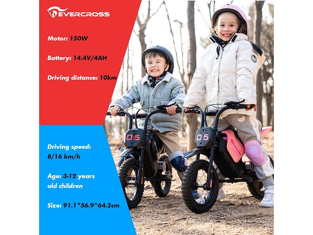 Evercross ev05m - elektrische motorfiets - kinderen - afbeelding 3 van  5