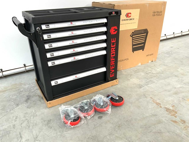 Everforce gereedschapswagen 158 delig - afbeelding 1 van  12