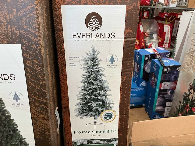 Everlands frosted sunndal fit- naturel kerst- & seizoensartikelen kunstkerstboom - afbeelding 1 van  2
