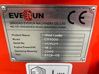Everun - 2026 - er1000 - telescopische wiellader... - afbeelding 12 van  29