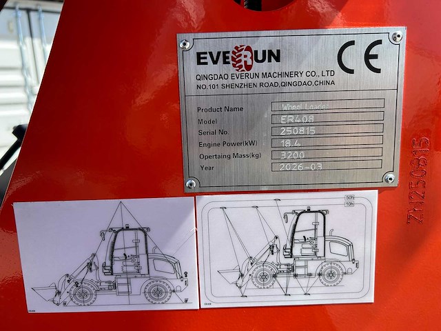 Everun - 2026 - er408 - knikwiellader 800kg - afbeelding 8 van  17