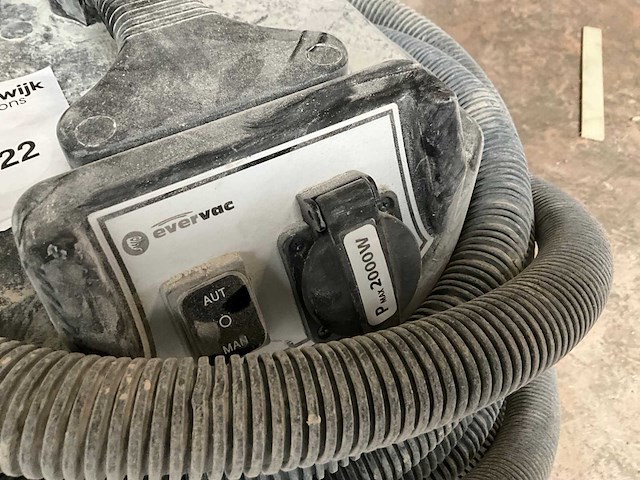 Evervac e2el125epdcm industriële stofzuiger - afbeelding 2 van  4