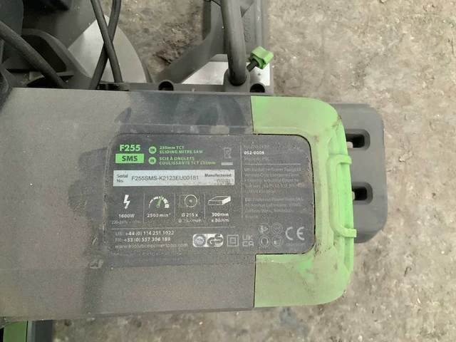 Evolution f255 radiaalafkortzaagmachine - afbeelding 4 van  6