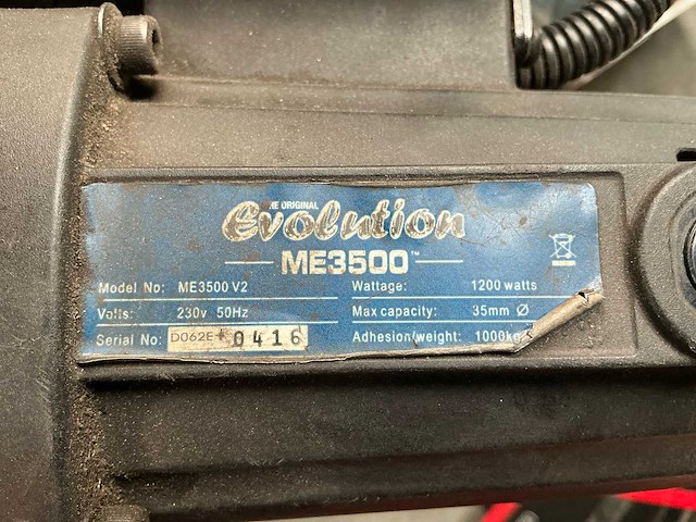 Evolution me3500 magnetische boormachine - afbeelding 5 van  5