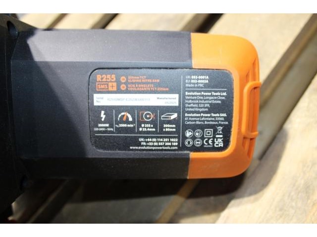 Evolution power tool r255sms+ compound verstekzaag - afbeelding 5 van  8