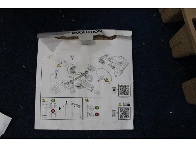 Evolution power tool r255sms+ compound verstekzaag - afbeelding 8 van  8