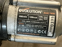 Evolution ragetwin haakse slijpmachine - afbeelding 2 van  3