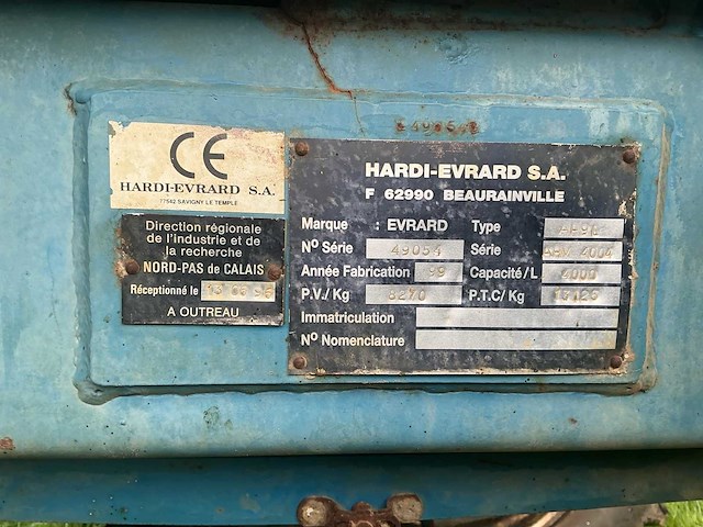 Evrard - 4004ah - sprayer - 36m - 4000l - afbeelding 29 van  36