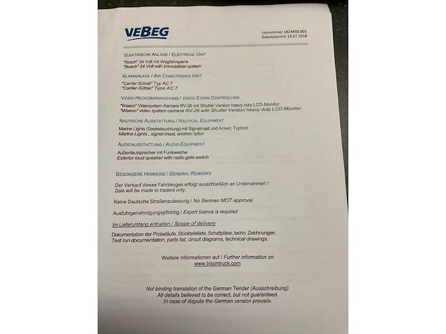 Ewk - bison 4x4 - 1 of 1 amphibious truck - 1991 - afbeelding 22 van  34