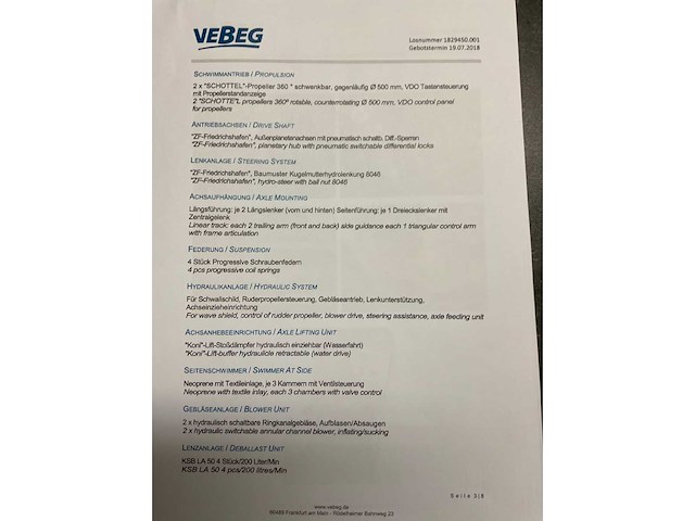 Ewk - bison 4x4 - 1 of 1 amphibious truck - 1991 - afbeelding 25 van  34