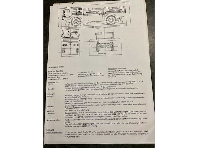 Ewk - bison 4x4 - 1 of 1 amphibious truck - 1991 - afbeelding 28 van  34