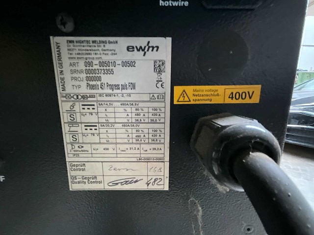 Ewm phoenix puls 451 drive4l ewm - afbeelding 11 van  23