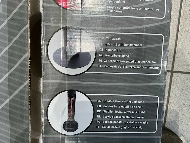Ewt patiom elektrische patioheater met muziekspeler - afbeelding 12 van  12