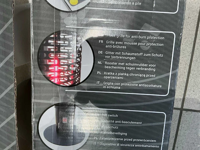 Ewt patiom elektrische patioheater met muziekspeler - afbeelding 8 van  12