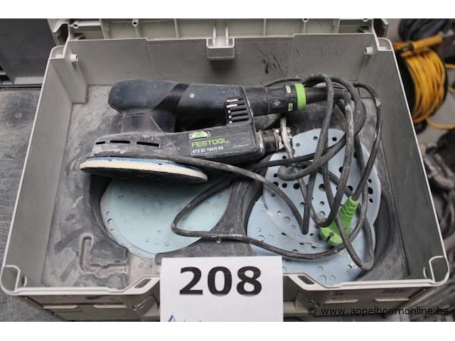 Excenterschuurmachine - festool - ets ec 150/5 eq toebehoren - schuurpapier, koffer - afbeelding 1 van  2
