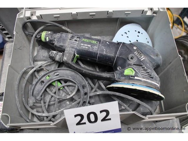Excenterschuurmachine - festool - ro 150 feq toebehoren - schuurpapier, koffer - afbeelding 1 van  2
