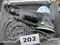 Excenterschuurmachine - festool - ro 150 feq toebehoren - schuurpapier, koffer - afbeelding 1 van  2