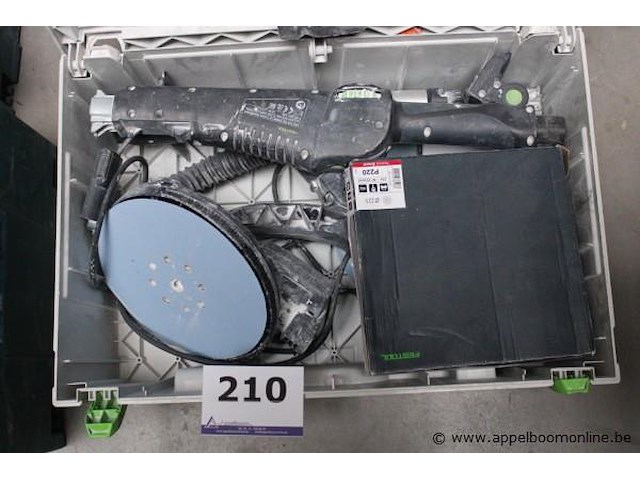 Excentrische schuurmachine - festool - planex lhs 225 toebehoren - slang en koffer - afbeelding 1 van  2