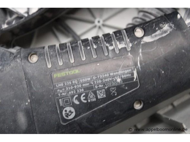Excentrische schuurmachine - festool - planex lhs 225 toebehoren - slang en koffer - afbeelding 2 van  2