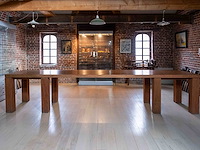 Exclusieve tafel afrikaans bubinga hout, massief blad en poten - afbeelding 1 van  3