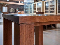 Exclusieve tafel afrikaans bubinga hout, massief blad en poten - afbeelding 3 van  3